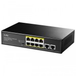 CUDY FS1010PG 8-Port 10/100M PoE+ Switch with 2 Gigabit Uplink Ports 120W