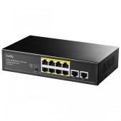 CUDY FS1010PG 8-Port 10/100M PoE+ Switch with 2 Gigabit Uplink Ports 120W