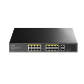 CUDY FS1018PS1 16-Port 10/100M PoE+ Switch with 1Gigabit Uplink and 1 Gigabit Combo SFP Port 200W