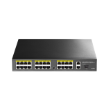 CUDY FS1026PS1 24-Port 10/100M PoE+ Switch with 2 Gigabit Port+ 1SFP 300W