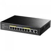 CUDY GS1010PE 8-Port Gigabit PoE+ Switch with 2 Gigabit Uplink Ports 120W