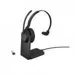 Jabra 25599-899-989 Evolve2 55 MS Mono USB-A Headset With Charging Stand - Black