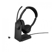 Jabra 25599-989-889 Evolve2 55 UC Stereo USB-C Headset With Charging Stand - Black